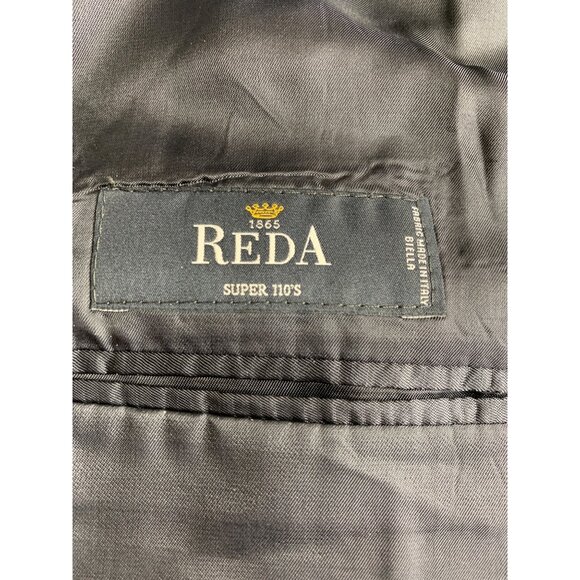 Joseph Abboud Mens Jet Black Blazer Jacket Size 48R Wool Super 110s 8905 - Picture 5 of 10